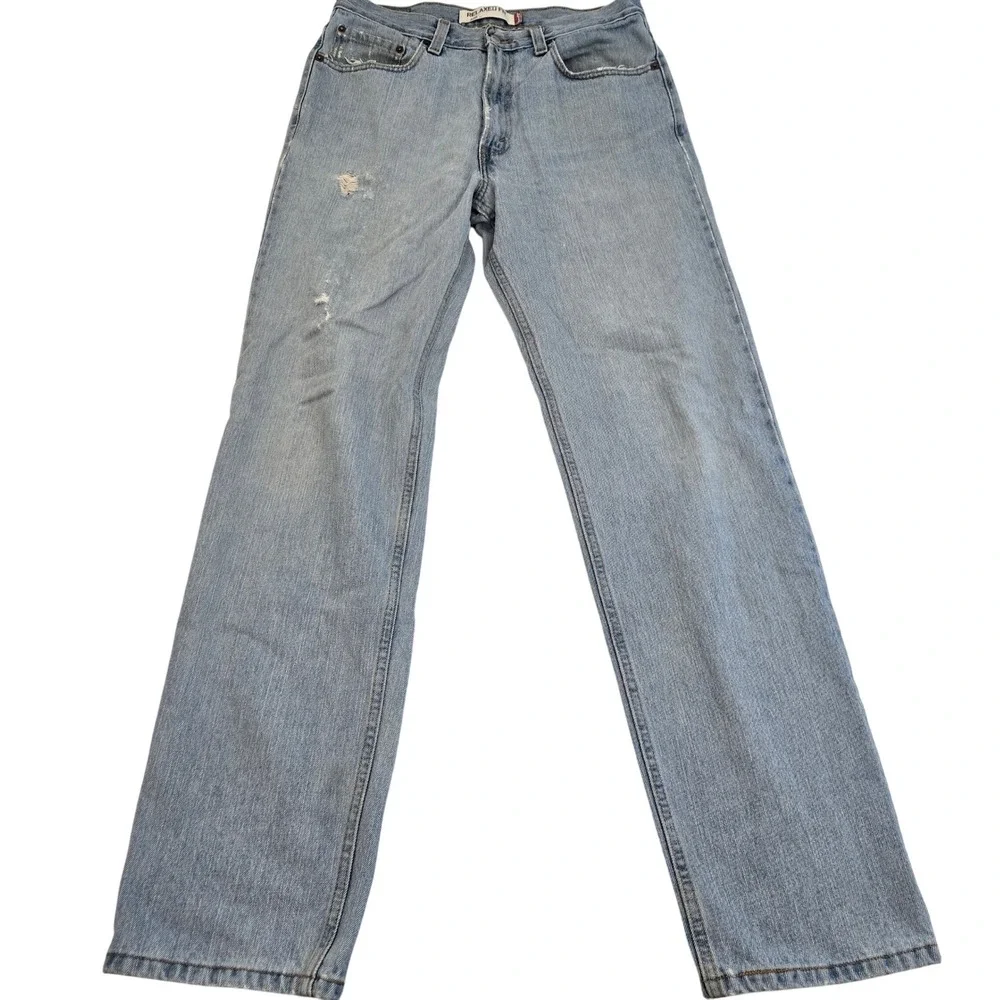 Vintage Levis 550 Jeans 33x36 Relaxed Tapered THASHED Grunge‎ Skater Baggy 90s